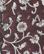 David Hand Block Printed Linen Linen Fabric