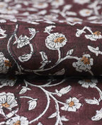 David Hand Block Printed Linen Linen Fabric
