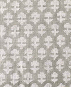 Anna Block Printed Linen Upholstery Fabric Linen Fabric