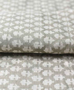 Anna Block Printed Linen Upholstery Fabric Linen Fabric