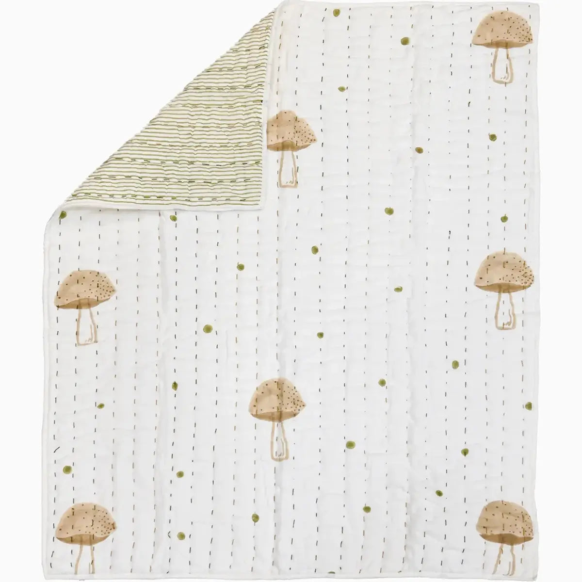 Mushrooms Baby Quilt Quilts