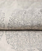 Dylan Hand Block Print Designer Linen Fabric for Upholstery Linen Fabric