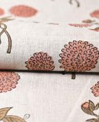 Tony Hand Block Printed Upholstery Linen Fabric Linen Fabric