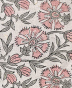 Veronica Hand Block Printed Linen Fabric Linen Fabric