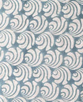 Maris Hand Block Printed Linen Upholstery Fabric Dark Teal Linen Fabric