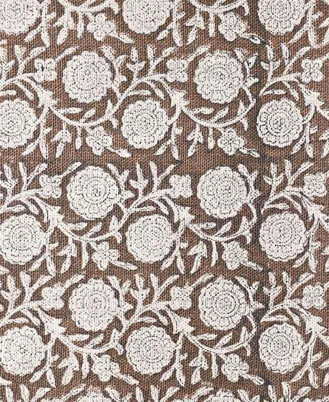 Dean Block Printed Linen Fabric Linen Fabric