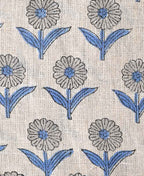 Alexis Hand Block Printed Upholstery Linen Linen Fabric