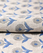 Alexis Hand Block Printed Upholstery Linen Linen Fabric