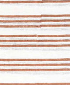 Thelma Hand Block Printed Linen Fabric for Upholstery, Curtains and more Brown Linen Fabric