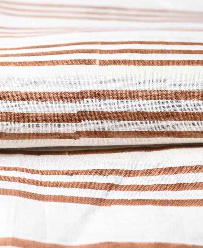 Thelma Hand Block Printed Linen Fabric for Upholstery, Curtains and more Linen Fabric