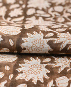 Adrian Hand Block Printed Linen Fabric Linen Fabric