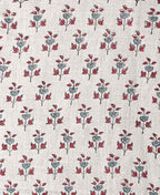 Amber Block Printed Linen Fabric Linen Fabric