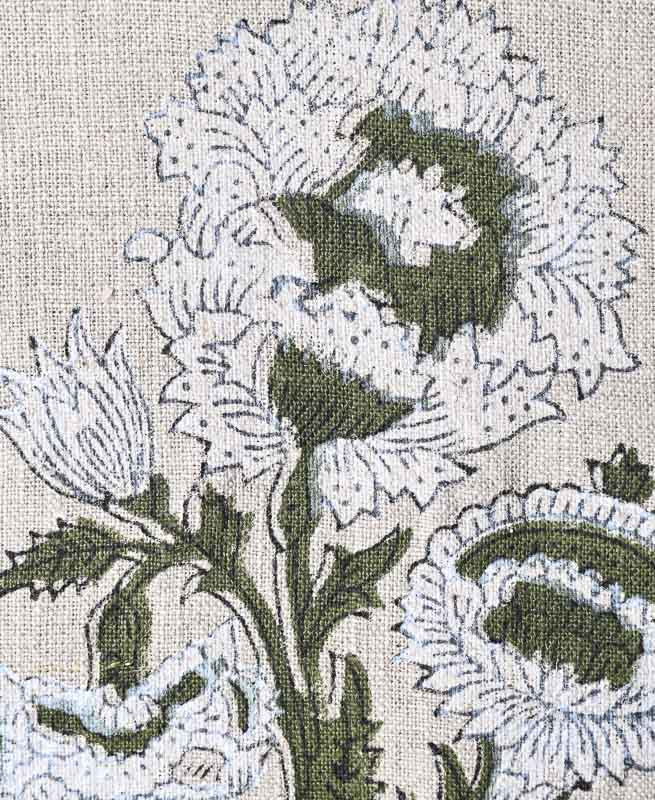 Veda Hand Block Linen Linen Fabric