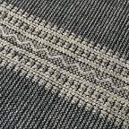 Bhujodi Handwoven Wool Textured Throw Black Handloom Throws