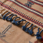 Handwoven Vintage Bhujodi Bed Throw - Salmon - 40" x 90" Handloom Throws