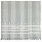 Vintage Bhujodi Handwoven Wool Bed Throw – Sage Green Handloom Throws