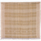 Handwoven Vintage Bhujodi Bed Throw -Mustard Yellow - 50" x 90" Handloom Throws