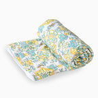 Begonia Hand Block Printed Quilt Quilts