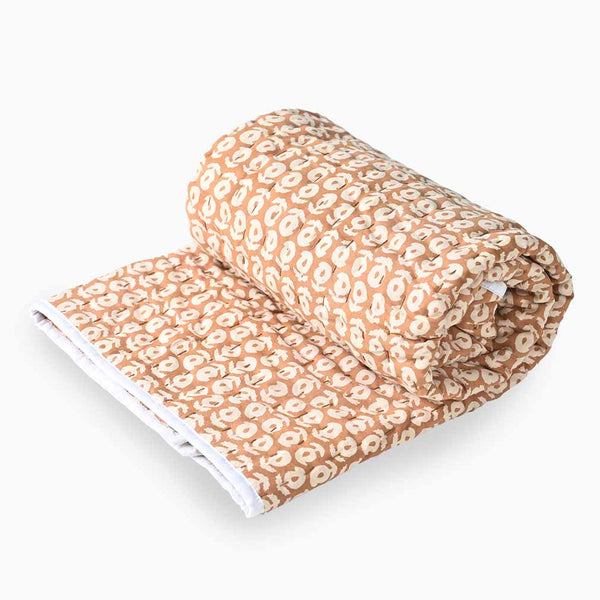 Zinnia Hand Block Printed Quilt