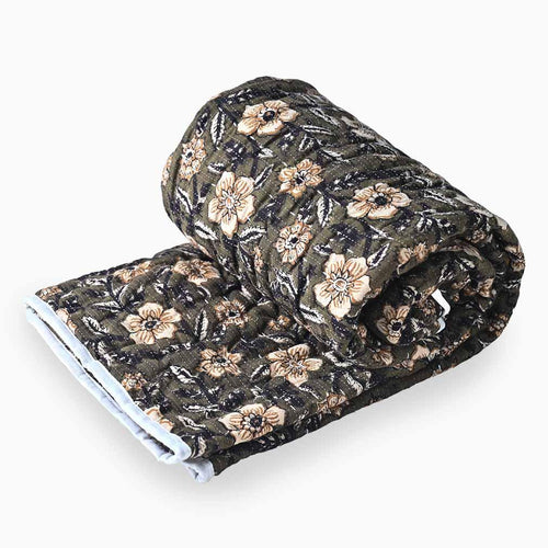 Anemone Hand Block Printed Quilt Quilts
