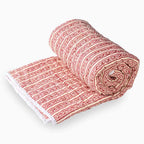 Carnation Hand Block Printed Quilt Quilts
