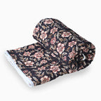 Daffodil Hand Block Printed Quilt Quilts