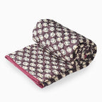 Bluebell Hand Block Printed Quilt Quilts