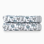 Geranium Hand Block Printed Quilt Quilts
