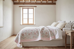 Foxglove Hand Block Printed Quilt Quilts