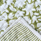 Larkspur Hand Block Printed Quilt Quilts