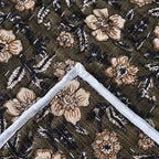 Anemone Hand Block Printed Quilt Quilts