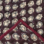 Bluebell Hand Block Printed Quilt Quilts
