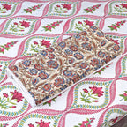 Snapdragon Hand Block Printed Quilt Quilts