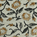 Ingrid Block Print Handloom Linen Fabric