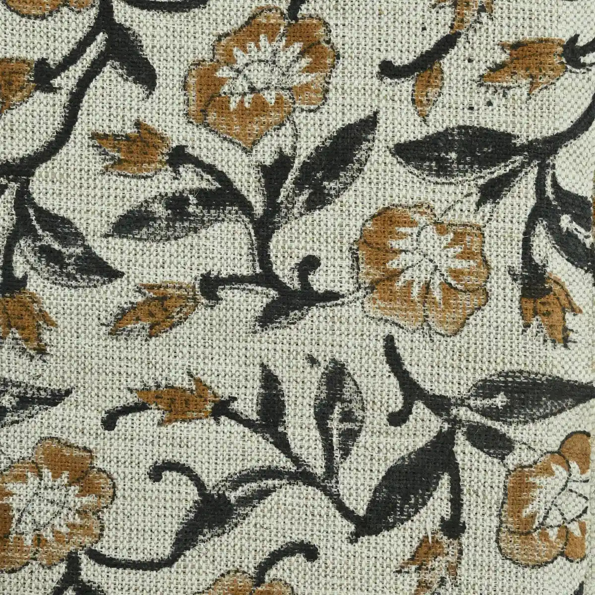 Ingrid Block Print Handloom Linen Fabric