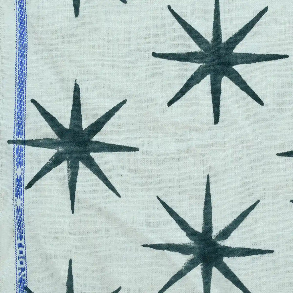 Lou Star Handloom Block Print Fabric