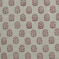 Garland Indian Hand Block Print Linen Fabric