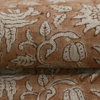Caleb Hand Block Printed Linen Fabric
