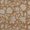 Adrian Hand Block Printed Linen Fabric Swatch fabric swatch