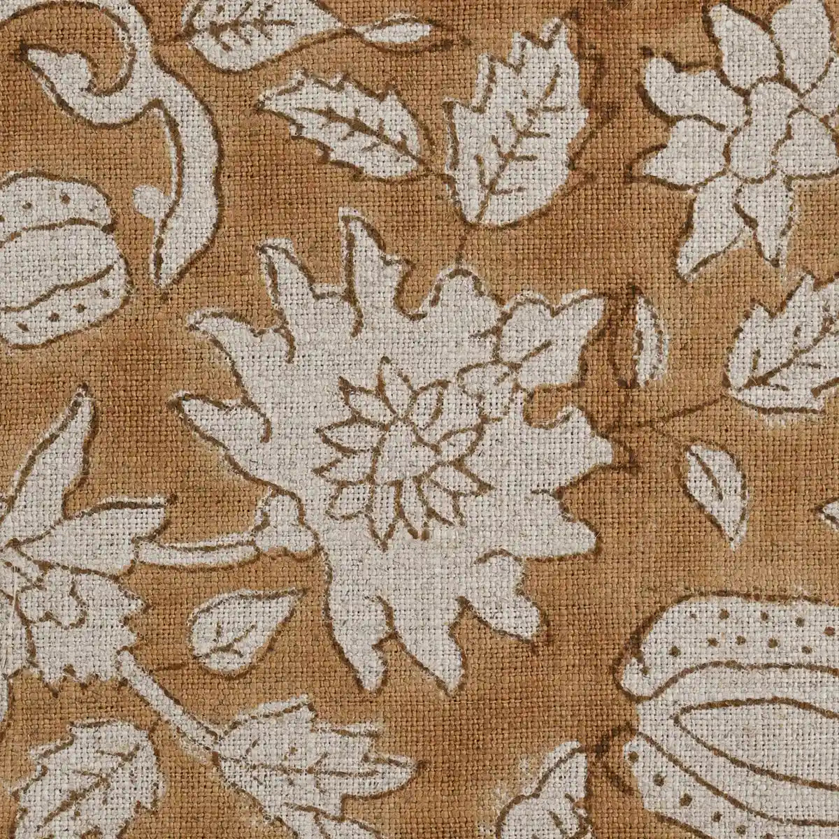Adrian Hand Block Printed Linen Fabric