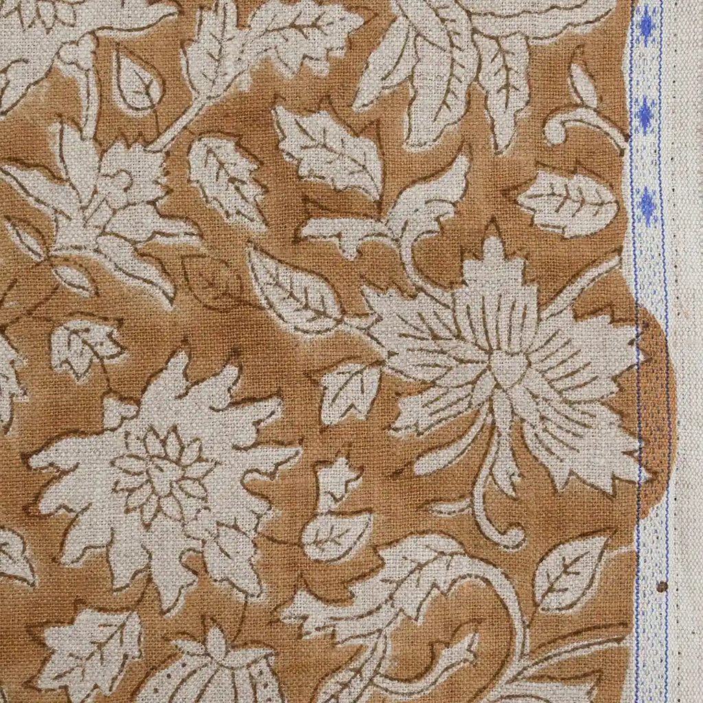 Adrian Hand Block Printed Linen Fabric