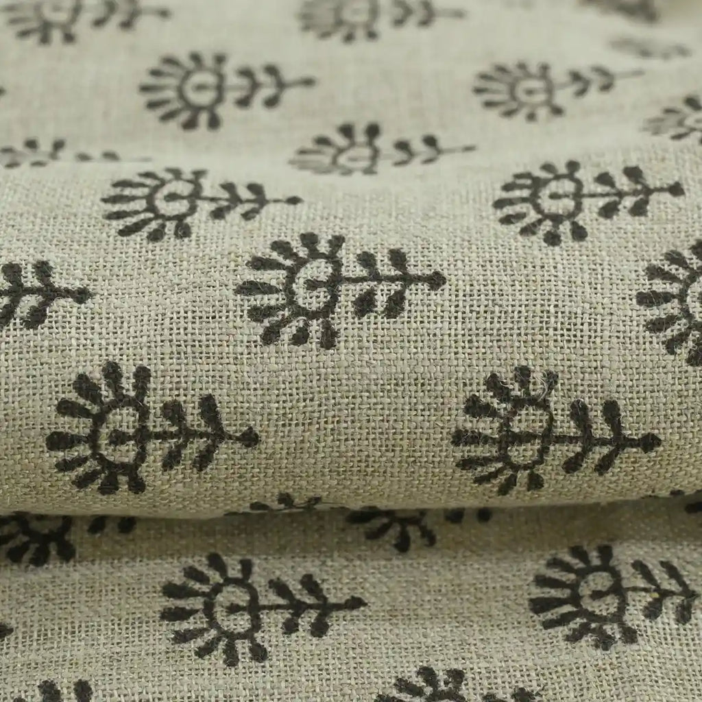 Siena Hand Block Printed Linen