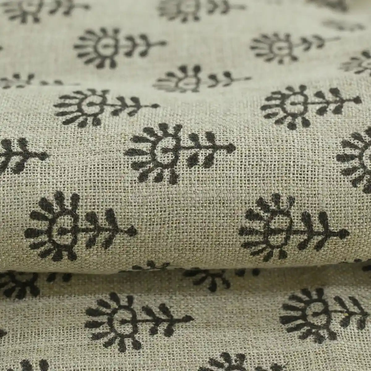 Siena Hand Block Printed Linen