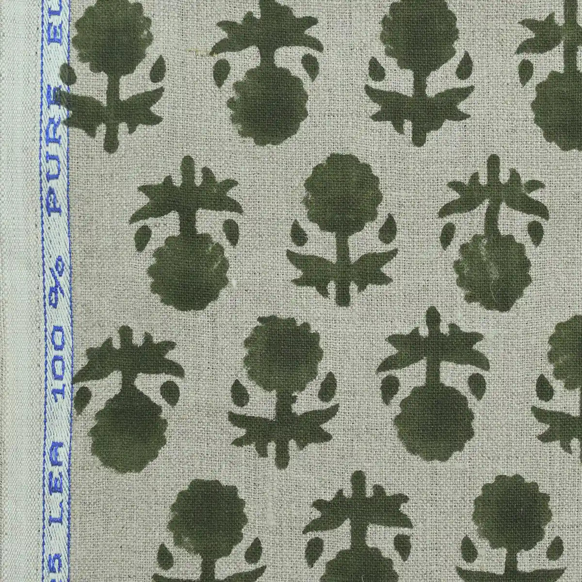 Celeste Linen Block Print