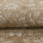 Caleb Hand Block Printed Linen Fabric