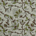 Elisa Block Print Upholstery Linen Fabric