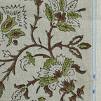Elisa Block Print Upholstery Linen Fabric