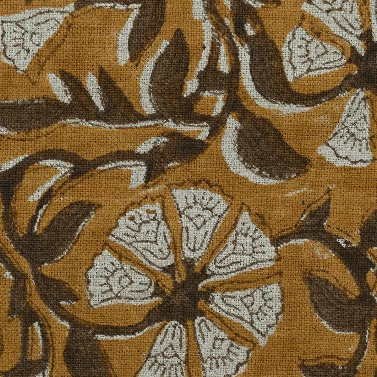 Tilda Hand Block Linen Fabric