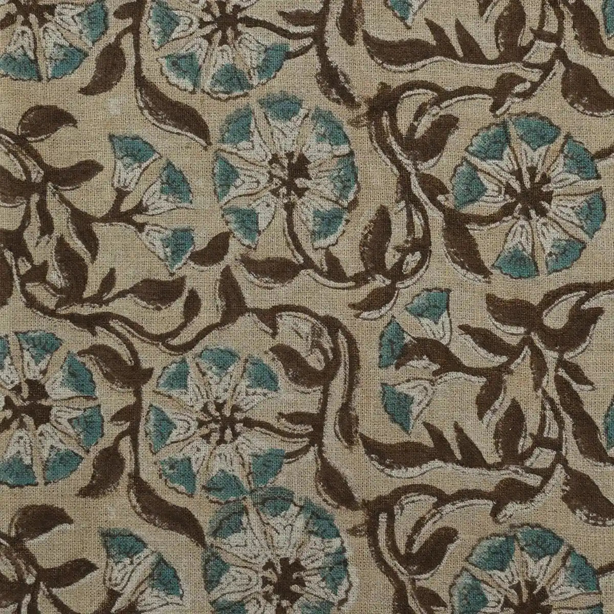 Tilda Hand Block Linen Fabric