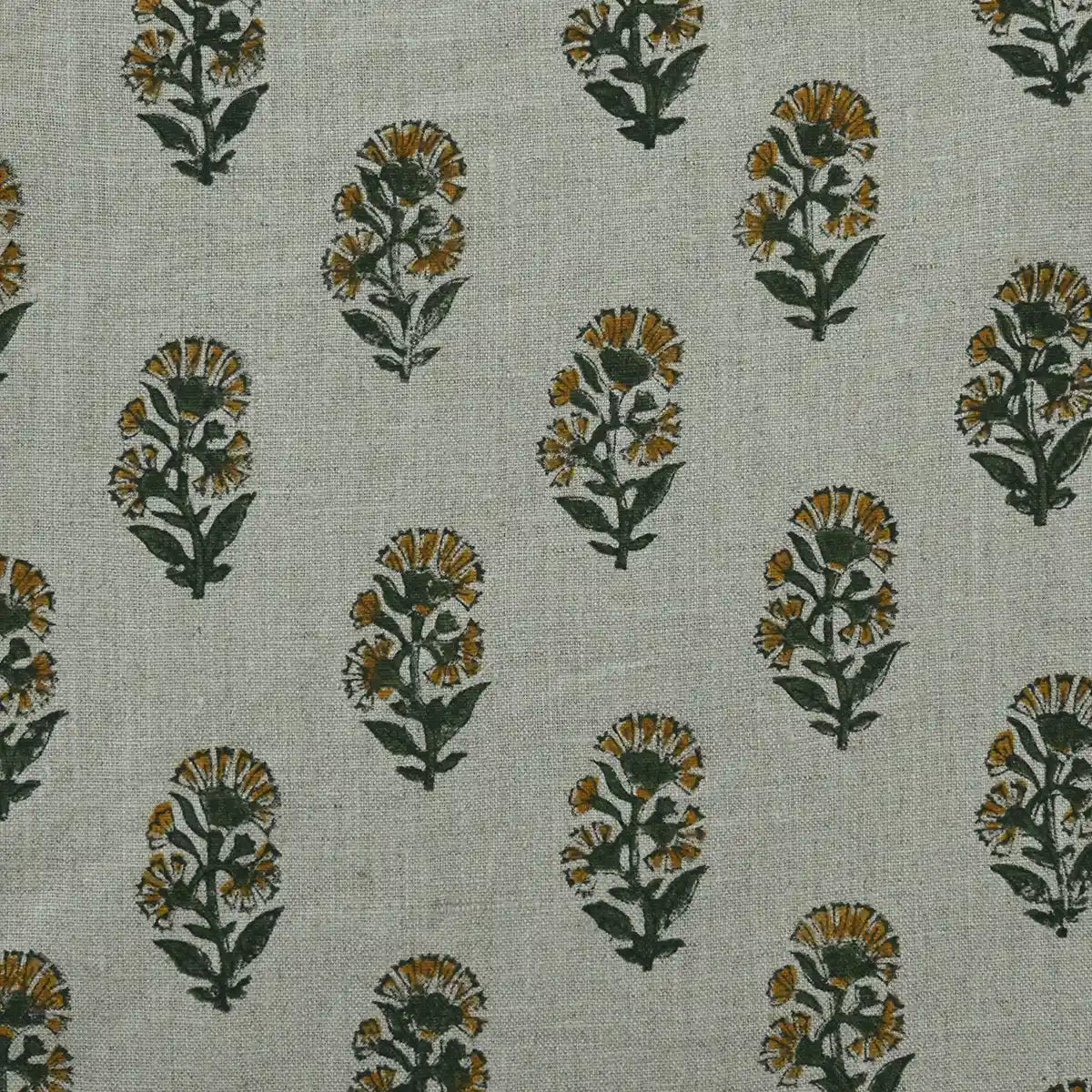Thorian Block Printed Handloom Linen